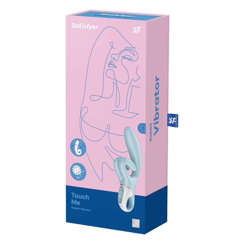 SATISFYER - VIBRATION DE LAPIN TOUCH ME BLEU SATISFYER VIBRATOR