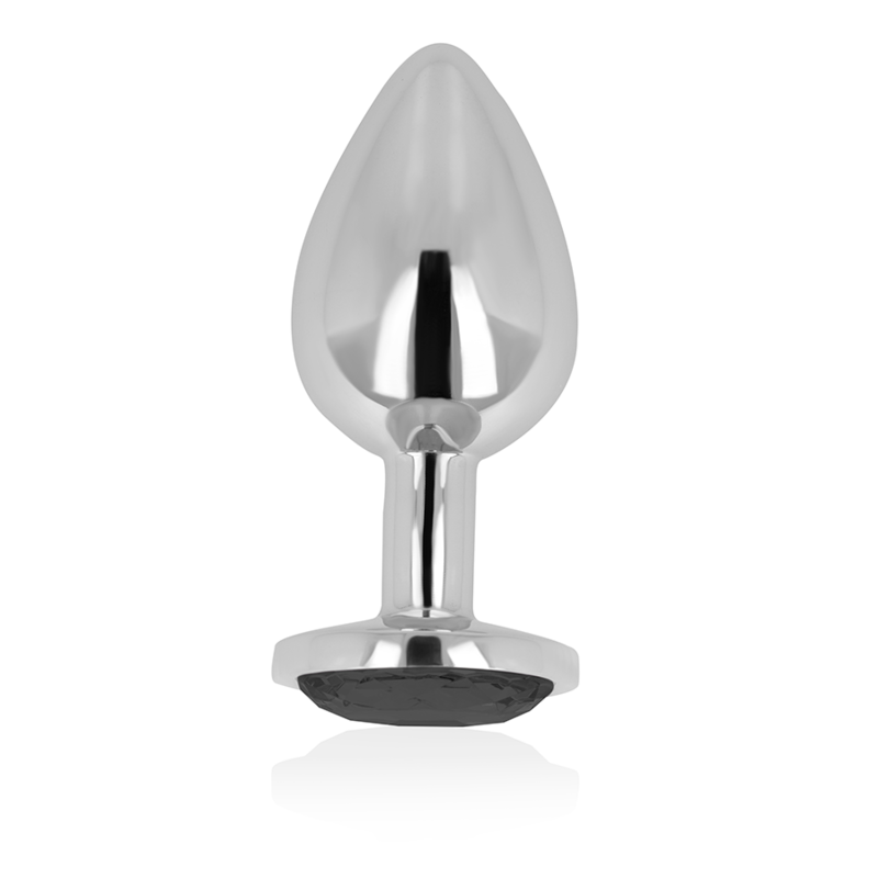 OHMAMA - PLUG ANAL AVEC CRISTAL NOIR 8 CM OHMAMA ANAL