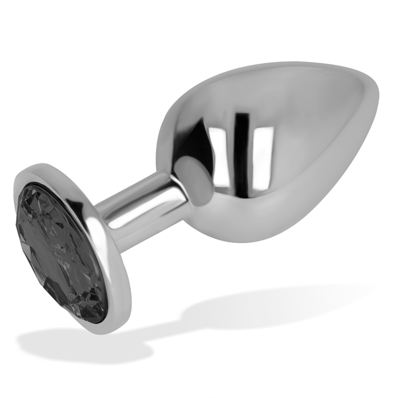 OHMAMA - PLUG ANAL AVEC CRISTAL NOIR 8 CM OHMAMA ANAL