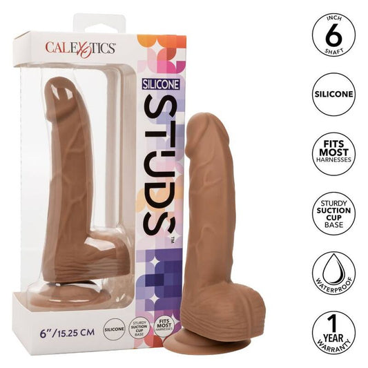 CALEXOTICS - CLOUS EN SILICONE 15.24 CM MARRON CALEXOTICS
