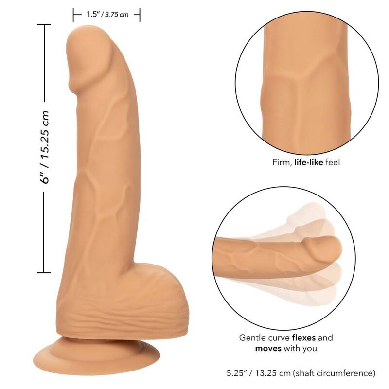 CALEXOTICS - CLOUS EN SILICONE 15.24 CM PEAU CALEXOTICS