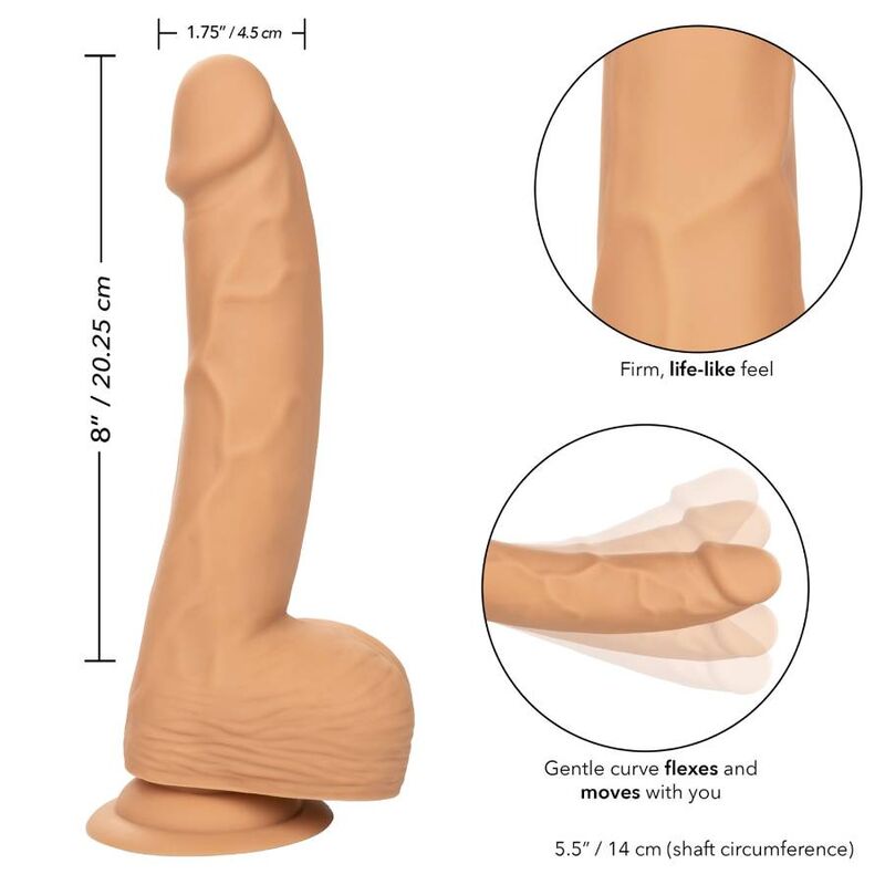 CALEXOTICS - CLOUS EN SILICONE 20.32 CM PEAU CALEXOTICS