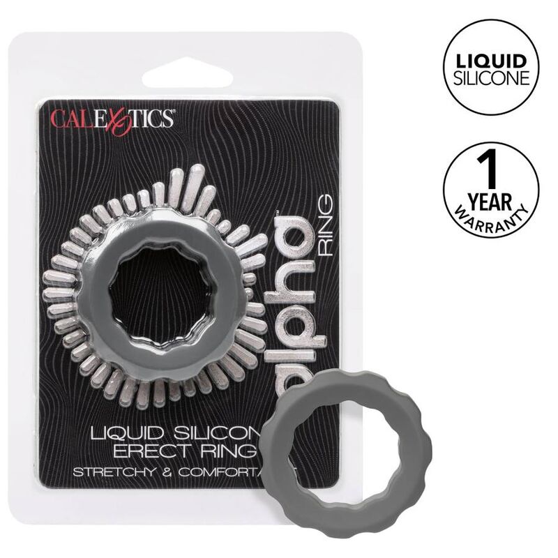 CALEXOTICS - BAGUE ALPHA ERECT GRIS CALEXOTICS