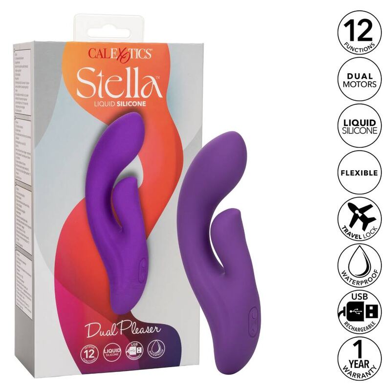 CALEXOTICS - STELLA DUAL PLEASER VIOLET CALEXOTICS