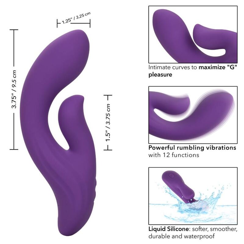 CALEXOTICS - STELLA DUAL PLEASER VIOLET CALEXOTICS