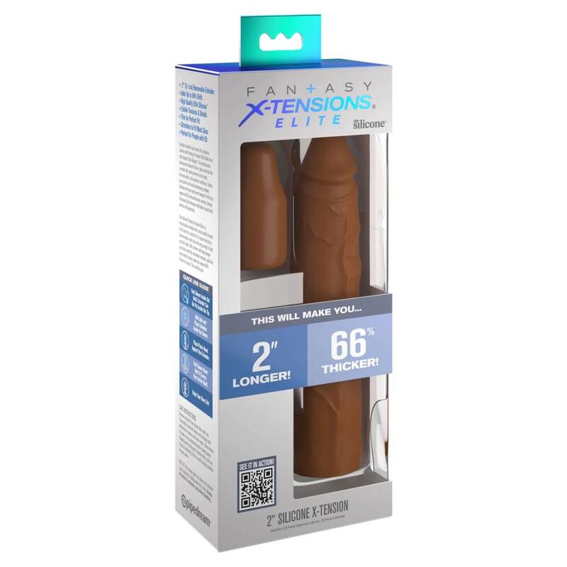 FANTASY X- TENSIONS - POCHETTE PIPEDREAMS 20,32 CM + 5,00 CM INCH PLUG CARAMEL FANTASY X-TENSIONS