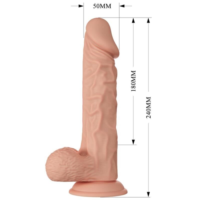 BAILE - BELLE RENCONTRE BURAQ GODE RÉALISTE FLEXIBLE 24 CM NATUREL BAILE DILDOS