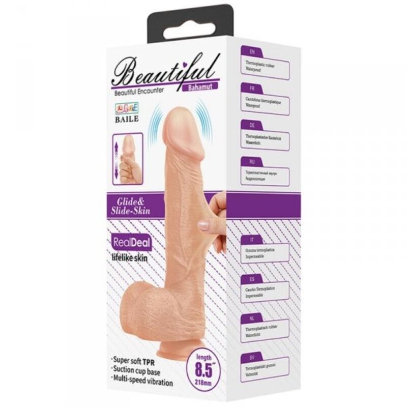 BAILE - BELLE RENCONTRE BAHAMUT VIBRATION 21.8 CM NATUREL BAILE DILDOS