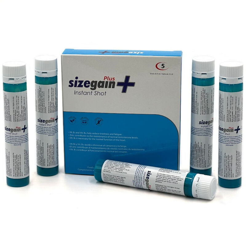 500 COSMETICS - SIZEGAIN PLUS INSTANT SHOT MALE ENERGIZER 5 UNITS 500COSMETICS