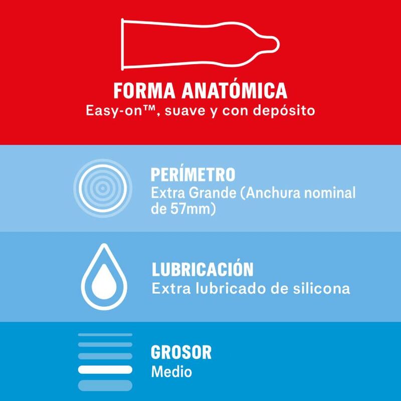 DUREX - PRÉSERVATIFS SENSIBLES XL 10 UNITÉS DUREX CONDOMS