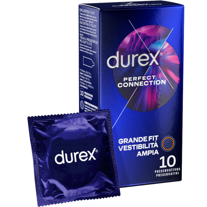 DUREX - CONNEXION PARFAITE SILICONE LUBRIFICATION EXTRA 10 UNITÉS DUREX CONDOMS