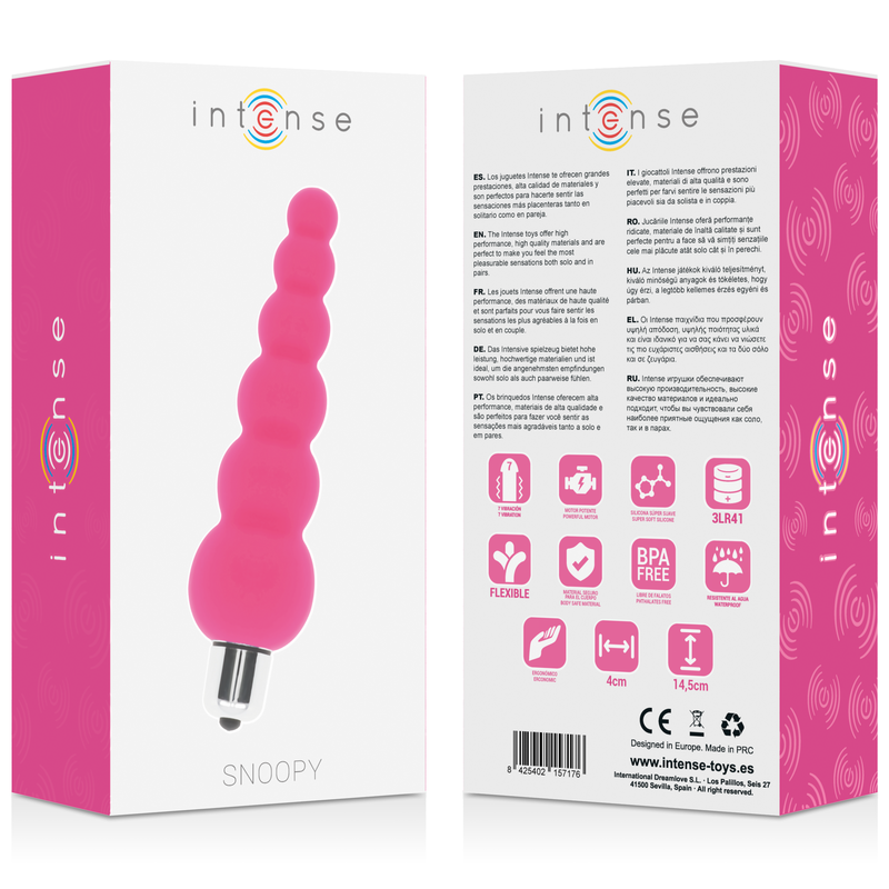 INTENSE - SNOOPY 7 VITESSES SILICONE ROSE INTENSE ANAL TOYS