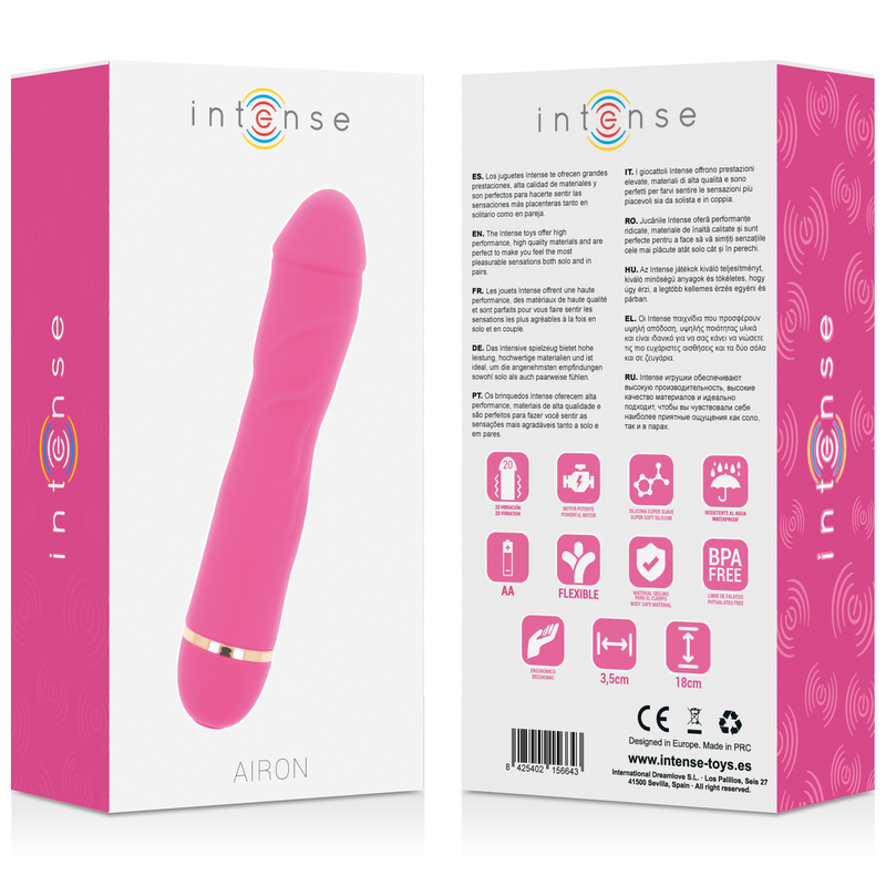 INTENSE - AIRON 20 VITESSES SILICONE ROSE INTENSE FUN