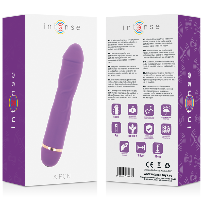 INTENSE - AIRON 20 VITESSES SILICONE LILAS INTENSE FUN