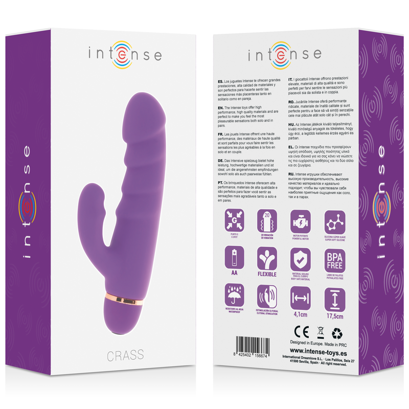 INTENSE - CRASS 20 VITESSES SILICONE LILAS INTENSE FUN