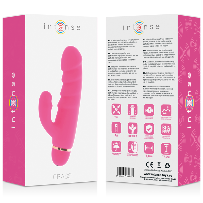 INTENSE - CRASS 20 VITESSES SILICONE ROSE INTENSE FUN