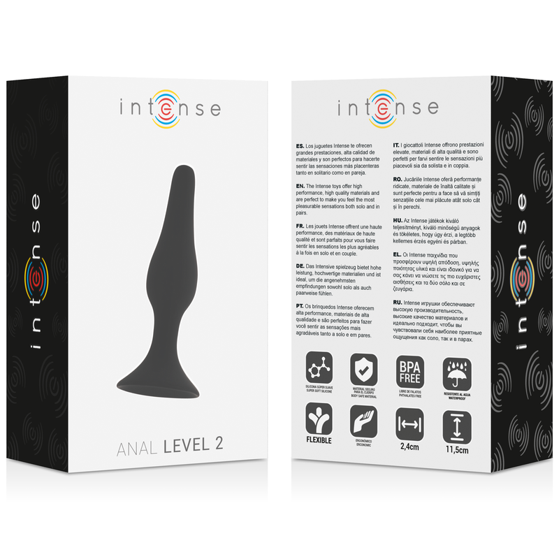 INTENSE - NAL NIVEAU 2 11,5CM NOIR INTENSE ANAL TOYS