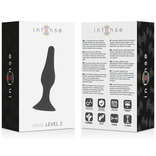 INTENSE - NAL NIVEAU 2 11,5CM NOIR INTENSE ANAL TOYS