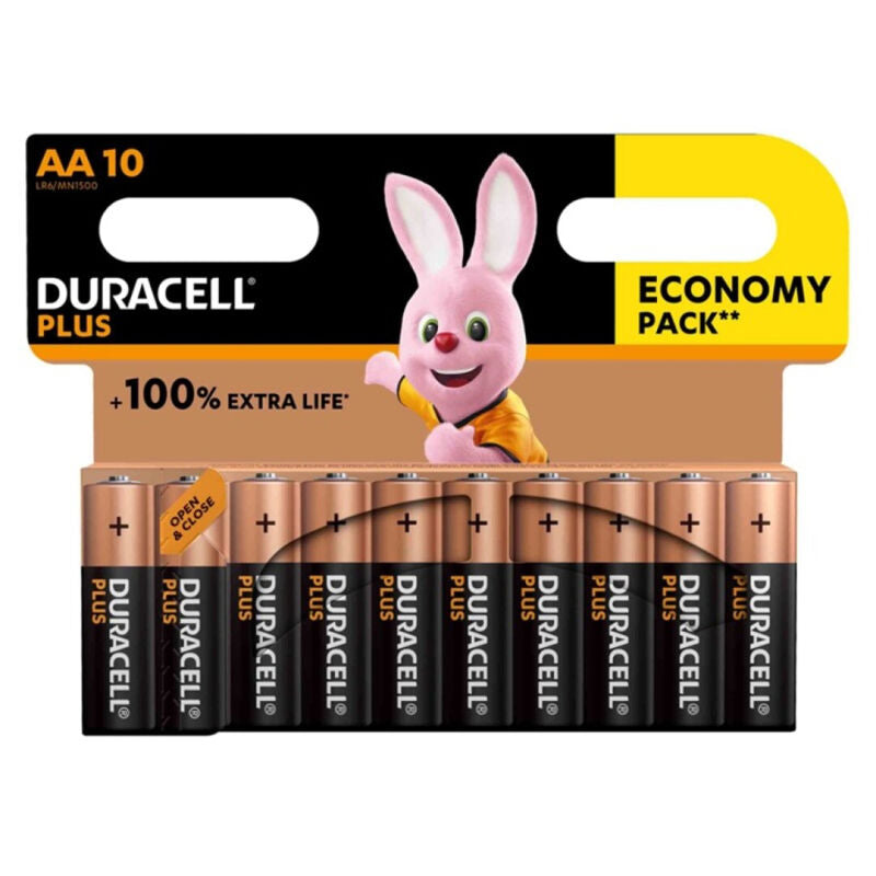 DURACELL - PILE ALCALINE PLUS POWER 100 AA LR6 10 UNIT? DURACELL