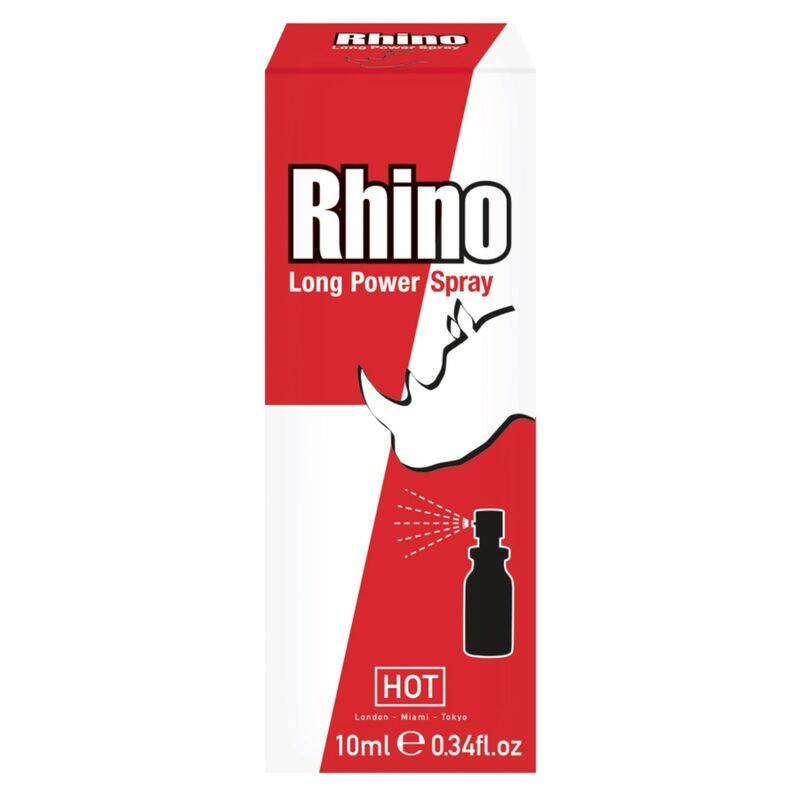 CHAUD - RHINO LONG PUISSANCE SPRAY 10ML HOT