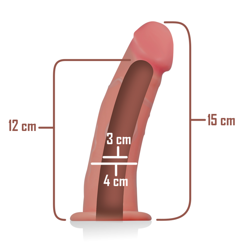 INTENSE - HARNAIS CREUX AVEC GODE 16 X 3 CM INTENSE COUPLES TOYS