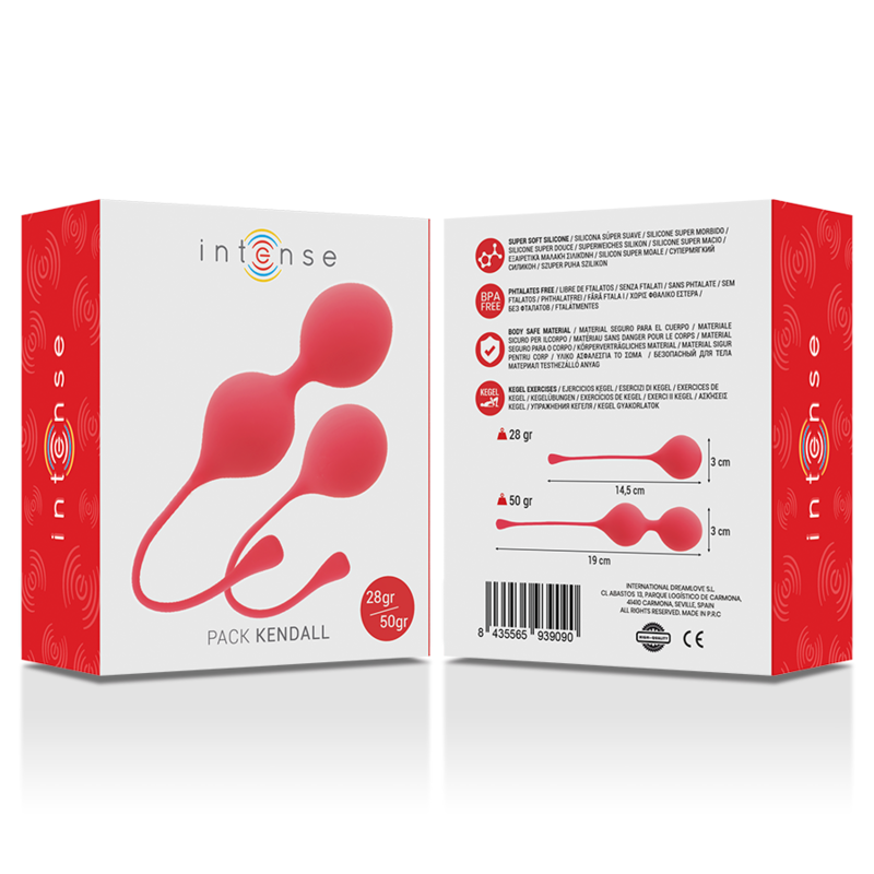 INTENSE - PACK BALLES KEGEL KENDALL ROUGE INTENSE HEALTH & FUN