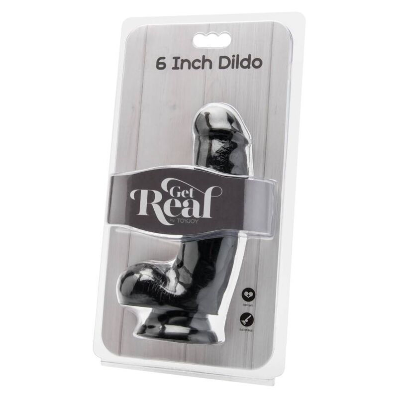 GET REAL - GODE 12 CM AVEC BOULES NOIRES GET REAL