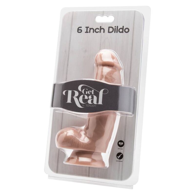 GET REAL - GODE 12 CM AVEC BILLES EN PEAU GET REAL