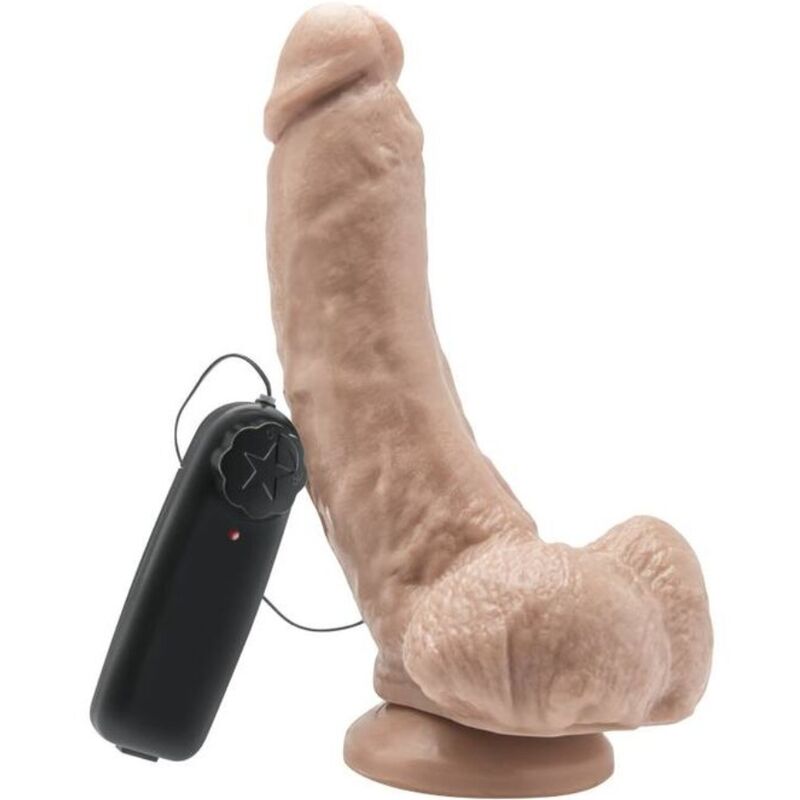 GET REAL - GODE 20,5 CM AVEC BILLES VIBRATEUR SKIN GET REAL