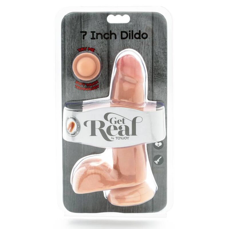 GET REAL - GODE DOUBLE DENSITÉ 12 CM BALLES PEAU GET REAL