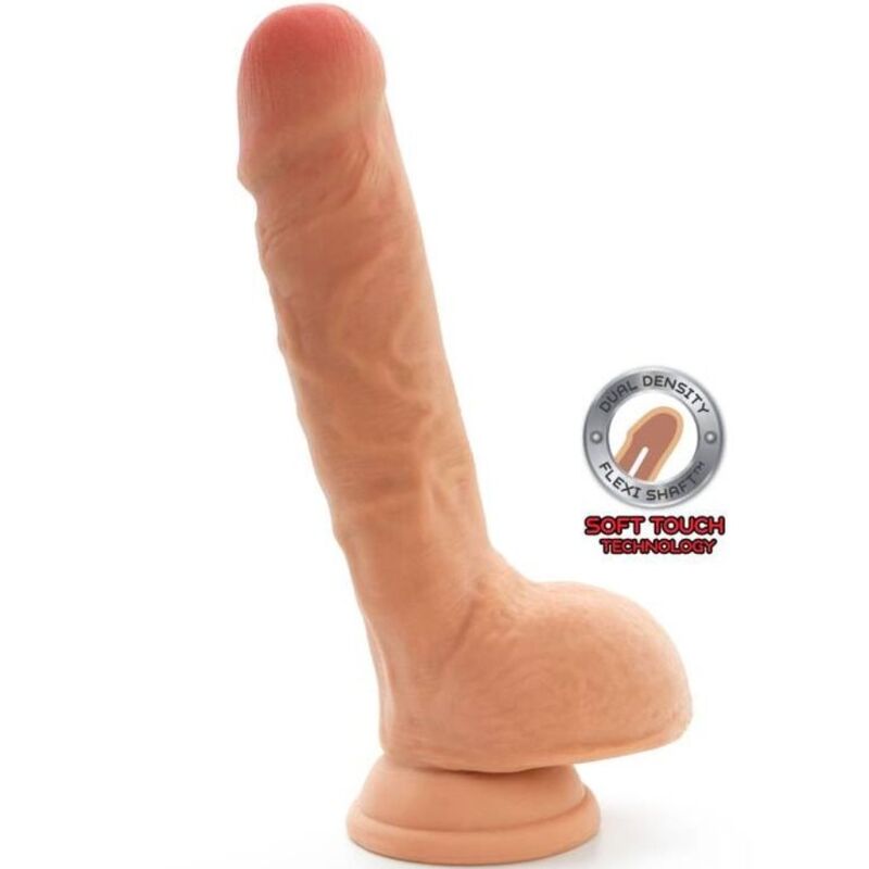 GET REAL - GODE DOUBLE DENSITÉ 18 CM BALLES PEAU GET REAL