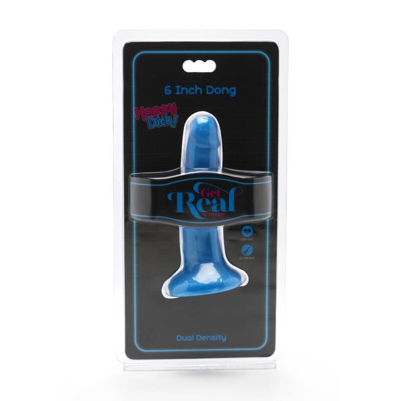 GET REAL - HAPPY DICKS DONG 12 CM BLEU GET REAL
