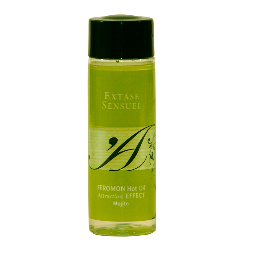 EXTASE SENSUAL - HUILE DE MASSAGE EFFET THERMIQUE AUX PHÉROMONES DE MOJITO 100 ML EXTASE SENSUAL