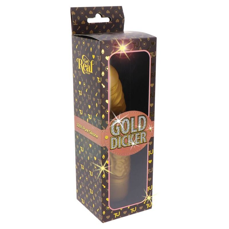GET REAL - GOLD DICKER STIM VIBRATEUR OR GET REAL