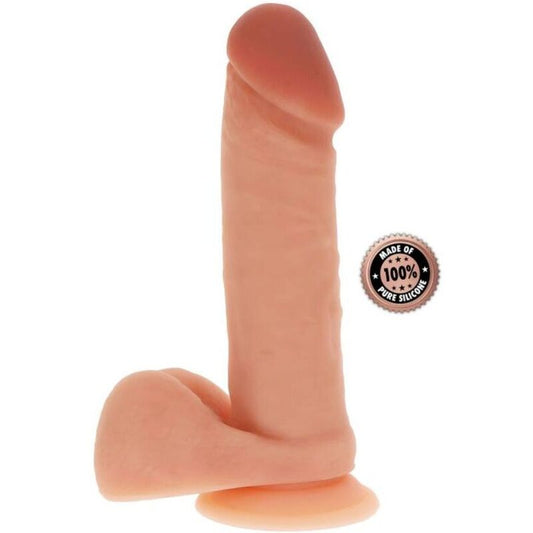 GET REAL - GODE EN SILICONE 20,5 CM AVEC BALLES PEAU GET REAL
