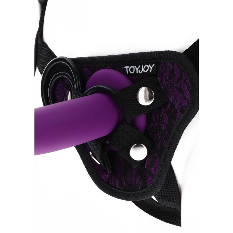 GET REAL - HARNAIS EN DENTELLE  STRAP-ON VIOLET GET REAL