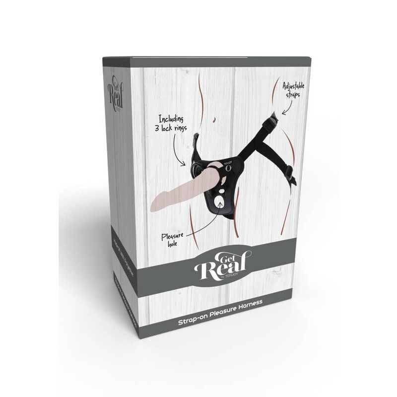 GET REAL - HARNAIS DE PLAISIR  STRAP-ON NOIR GET REAL