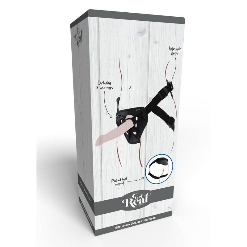 GET REAL - HARNAIS STRAP-ON DELUXE NOIR GET REAL
