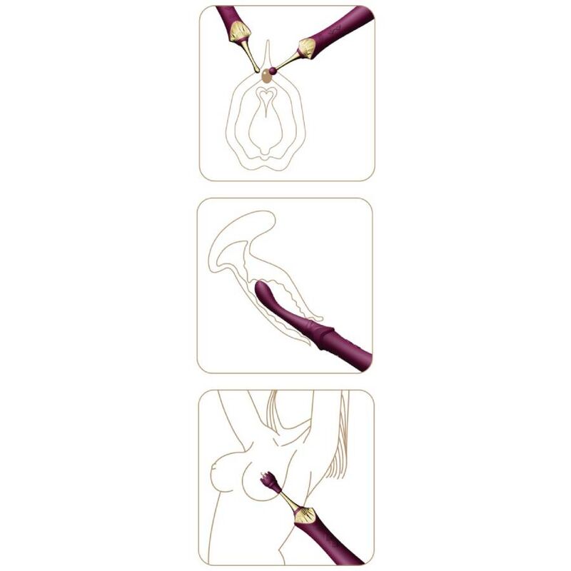 ZALO - BESS 2 CLITORAL MASSAGER PURPLE ZALO