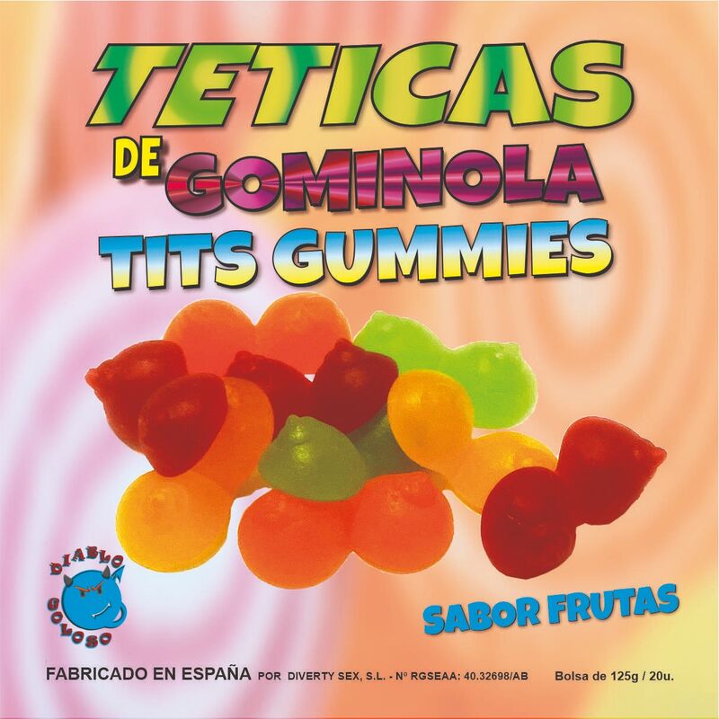 DIABLO GOLOSO - TÉTINES GOMMEUSES BRILLANTES ASSORTIES DIABLO GOLOSO