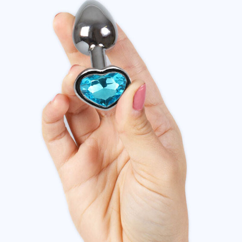 SECRETPLAY - PLUG ANAL EN MÉTAL COEUR BLEU PETITE TAILLE 7 CM SECRETPLAY TOYS