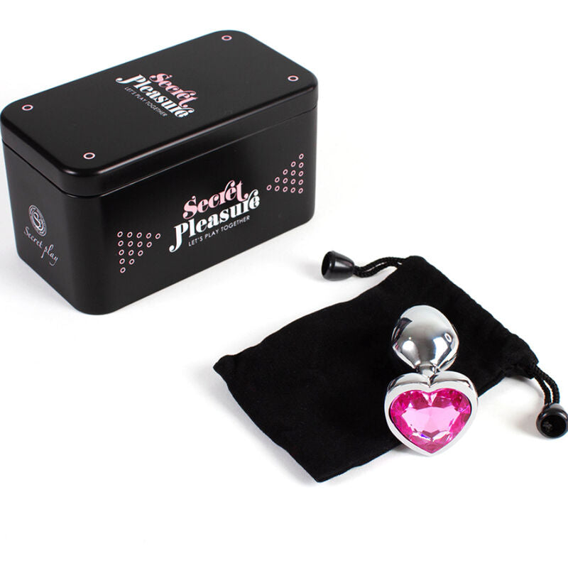 SECRETPLAY - PLUG ANAL EN MÉTAL COEUR FUCHSIA PETITE TAILLE 7 CM SECRETPLAY TOYS