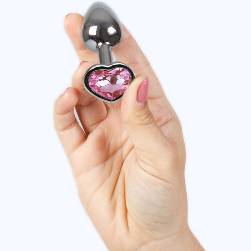 SECRETPLAY - PLUG ANAL EN MÉTAL COEUR FUCHSIA PETITE TAILLE 7 CM SECRETPLAY TOYS