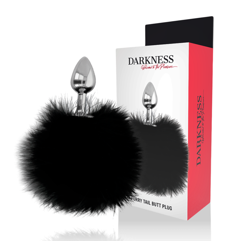 DARKNESS - BOUCHON EXTRA ANAL AVEC QUEUE NOIR 7 CM DARKNESS ANAL