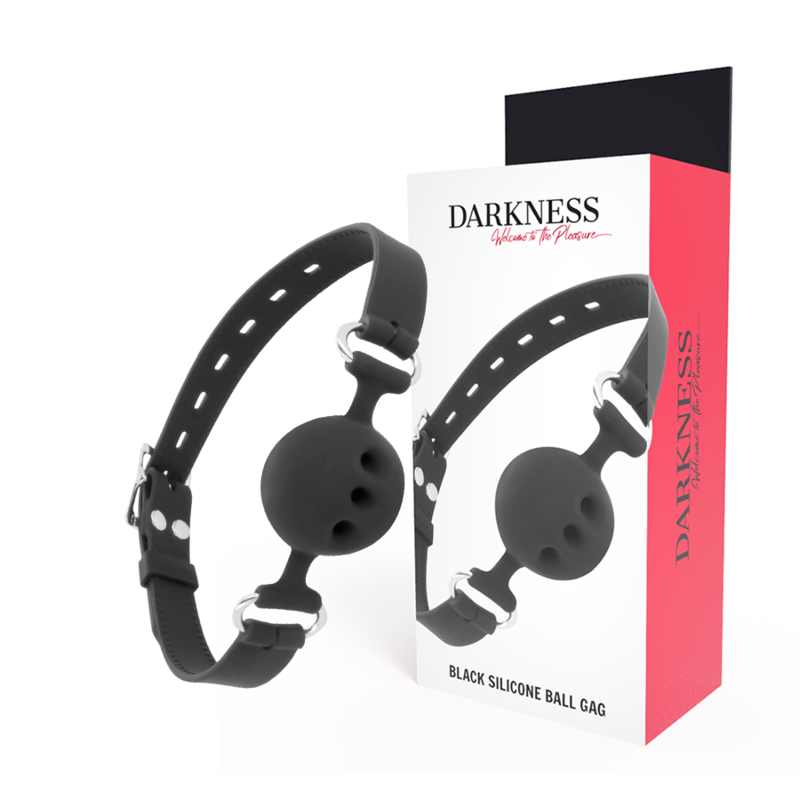 DARKNESS - BTON EN SILICONE RESPIRANT NOIR DARKNESS BONDAGE
