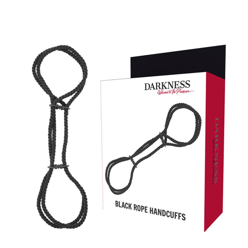 DARKNESS - MENOTTES EN CORDE OU MENOTTES DE CHEVILLE 100% COTON DARKNESS BONDAGE