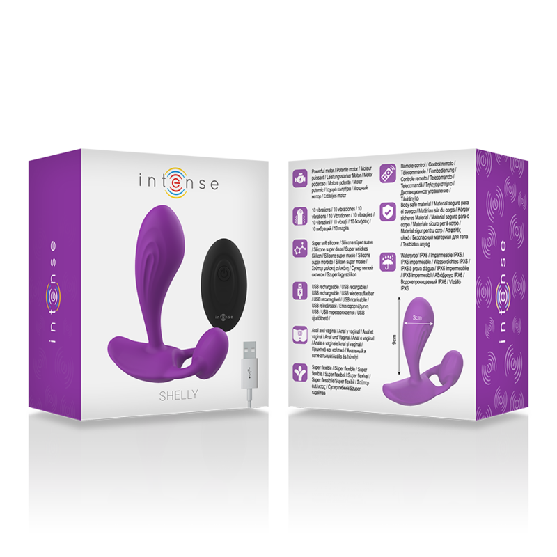 INTENSE - TÉLÉCOMMANDE ANAL SHELLY PLUG VIOLET INTENSE ANAL TOYS