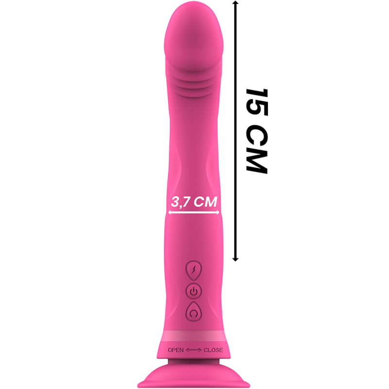 INTENSE - GODE VIBRATEUR EN SILICONE ROSE MICHELANGELO INTENSE FUN