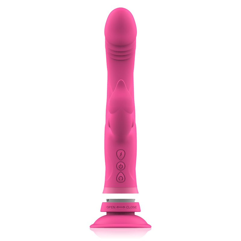 INTENSE - VIBRATEUR JULIO RABBIT SILICONE ROSE INTENSE FUN