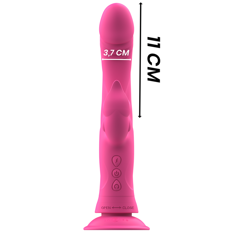 INTENSE - VIBRATEUR JULIO RABBIT SILICONE ROSE INTENSE FUN